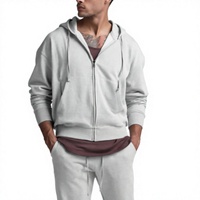 Sweat-shirt à capuche zippé pour homme, respirant, en tricot, veste de sport décontractée pour le printemps et l'automne