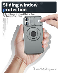 Coque magnétique en anneau pour Samsung S21 S22 S23 Ultra <span class=keywords><strong>FE</strong></span> coque de téléphone support évidé avec lentille couvercle de <span class=keywords><strong>protection</strong></span> de fenêtre - Product Image 5