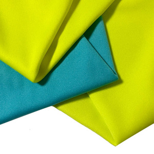 Polyester <span class=keywords><strong>Spandex</strong></span> Vải Dệt Kim <span class=keywords><strong>4</strong></span> Cách Căng Váy T Áo Sơ Mi Mềm Trọng Lượng Nhẹ Tùy Chỉnh In Nhuộm Màu Rắn Sinh Thái Thân Thiện - Product Image 3