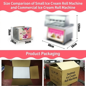 เครื่องทำไอศกรีมม้วน<span class=keywords><strong>ไทย</strong></span>แบบ DIY พกพาสะดวกสำหรับวางบนเคาน์เตอร์ ทำเจลาโต้ โยเกิร์ตทอด และน้ำแข็งไส เหมาะสำหรับใช้ในบ้านและธุรกิจขนาดเล็ก - Product Image 6