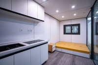 Maison préfabriquée moderne de type Apple Cabin avec design intérieur intelligent pour hôtel, complexe hôtelier et Airbnb