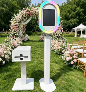 Ring Light de 12,9 Polegadas para <span class=keywords><strong>iPad</strong></span>, Máquina de Photobooth com Case de Transporte, Controle Remoto, Cabine de Fotos Portátil com Suporte para Impressora - Product Image 1