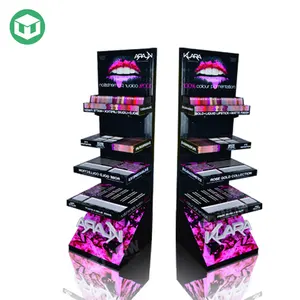 Innovatives Design Benutzer definierter Logo-Druck POS Karton Beauty Products Display Regal, Makeup Cosmetic Display Stand