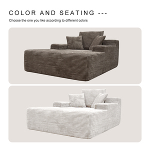 Conjunto de Sofá Modular Sem Estrutura Moderno para Sala de Estar de Apartamento e Vila, Mobiliário de Tecido Fabricado na Fábrica de Foshan, China - Product Image 5