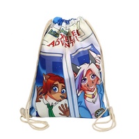 Couleur personnalisée toile sac à dos en tissu chaussures cordon sac à poussière