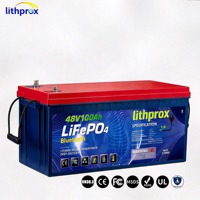 Batterie LiFePO4 51.2V 100AH 5KW Grade A 6000+ Cycles Batterie Marine BMS Intelligent Bluetooth M8 Terminal CE RoHS IP67 OEM ODM