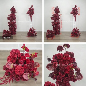 Arco Floral de Lujo para Bodas, Arreglo de Flores Artificiales, Fondo para Fotografía de Eventos al Aire Libre - Product Image 3