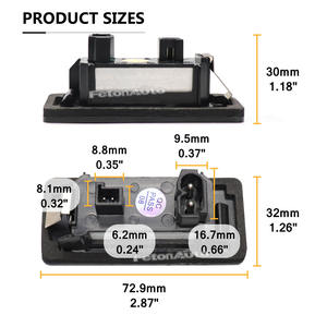 Nouvelles lampes LED <span class=keywords><strong>de</strong></span> <span class=keywords><strong>plaque</strong></span> d'immatriculation 2 pièces pour <span class=keywords><strong>BMW</strong></span> <span class=keywords><strong>E46</strong></span> E60 E70 E71 E82 E88 E90 E91 E92 E93 63267165646 - Product Image 5