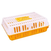 Jaula de Transporte para Pollos, Jaula Extra Grande para Gallinas Ponedoras, Pollos Adultos, Patos, Rendimiento Estable, Fácil Instalación
