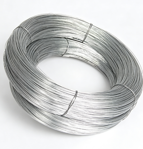 Alambre Galvanizado de Bajo Contenido de Carbono Suministrado por Fábrica, Alambre de Amarre Galvanizado por Inmersión en Caliente para Producción de Mallas Metálicas y Uso en Construcción - Product Image 1
