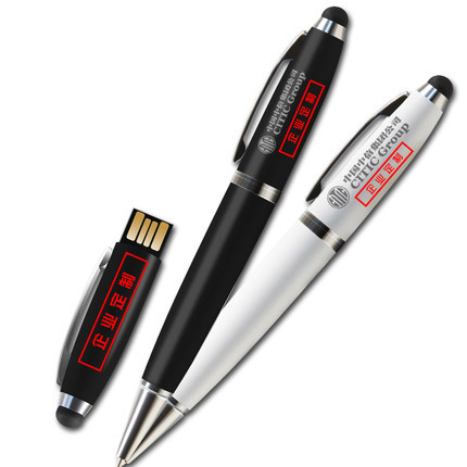 Premium Business Gift Personalized Logo Printing 4G 8GB 16GB 32GB Touch Screen Stylus Pen Shape Usb Flash Memory Stick Pen Drive
