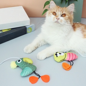 Manufacturer <strong>Wholesale</strong> Custom Forest Series Cat Teaser Stick Interactive Cat Plush <strong>Toy</strong> - Product Image 1