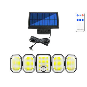 Lámpara <span class=keywords><strong>Solar</strong></span> de Pared con 300 LED, Luz <span class=keywords><strong>Solar</strong></span> Impermeable para Garaje, Luz con Sensor de Movimiento Humano, Control Remoto, Iluminación <span class=keywords><strong>Solar</strong></span> - Product Image 3