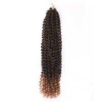 Perruques africaines Passion Twist, commerce transfrontalier, dreadlocks en fibre haute température, perruque queue de cheval en cheveux synthétiques ondulés au crochet