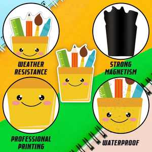 Imanes de Papel Educativos con Diseño de Dibujos Animados para la Gestión del Aula, Ecológicos, Impermeables, 36 Piezas, para Maestros, Imán para Refrigerador - Product Image 5