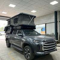 Prix d'usine Mini camping-car à glissière pour pick-up, auvent de camping-car avec cadre hexagonal en aluminium et tente escamotable