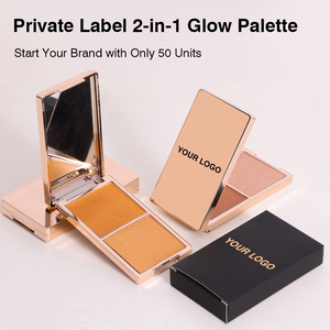 Palette de Maquillage 2-en-1 Effet Lumière Minérale Crème & Poudre, Formule Végétalienne Longue Durée, Logo Personnalisé, Faible MOQ - Product Image 1