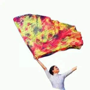 Women Dancing Worship Angel Wing Flags Silk Flags Praise Flags Festival Performance Wear