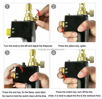 Vente directe usine Chine Starcamp Grand brûleur à gaz de camping extérieur, torche à gaz à flamme puissante, torches à gaz à flamme
