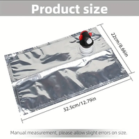 Les distributeurs de boissons à impression par héliogravure personnalisée utilisent un sac en feuille d'aluminium lait vin bière 3L L5L sacs de jus thermoscellés dans une boîte