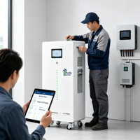 Batterie LiFePO4 Fuxile Power FXX-512-280-YF 14,336 kWh avec communication RS485 CAN RS232 pour système solaire hors réseau