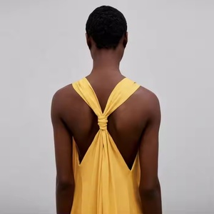 เดรสผ้าลินินทรงปล่อยพลิ้วสวยหรูสำหรับผู้หญิง ลดราคาพิเศษ คุณภาพสูง เหมาะสำหรับใส่ลำลองในฤดูร้อน - Product Image 4