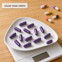 Coques de capsules végétales HPMC sans dioxyde de titane, tailles 00, 0, 1, colorées, sans EO, en matériau d'algues, certifiées CoA, capsules vides