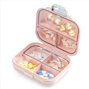 Estuche Portátil Mayorista de 7 Compartimentos para Pastillas, Organizador Semanal Sellado de Plástico para Medicamentos y Vitaminas, Contenedor de Viaje para Tabletas - Product Image 1