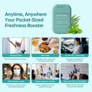 Spray buccal rafraîchissant personnalisé OEM ODM à l'eucalyptus et à la <span class=keywords><strong>menthe</strong></span> pour la mauvaise haleine - Fournisseur - Product Image 2