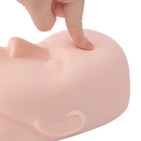 BL Hot Style Haute Qualité Pratique Mannequin Têtes De Cils En Gros Silicone Extension De Cils Formation Mannequin Tête De Poupée