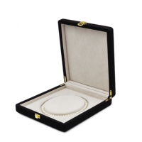 Boîtes de rangement pour bijoux de luxe, grand collier, organisateur de bijoux, boîte d'emballage pour boucles d'oreilles, anneaux, collier, grand format