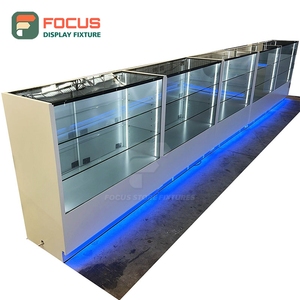 Vitrine à tabac de luxe avec panneau en verre, tiroir verrouillable, étagères multiples, vitrine à cigarettes - Product Image 4