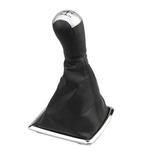 Venta al por Mayor de Fábrica para <span class=keywords><strong>Ford</strong></span> <span class=keywords><strong>Focus</strong></span> 2 Mondeo MK2 2005-2008, Pomo de Palanca de Cambios con Funda de Cuero, Cubierta para Palanca de Velocidades - Product Image 4