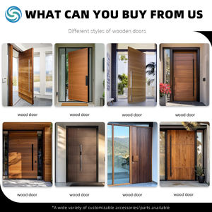 Puertas <span class=keywords><strong>de</strong></span> Entrada Principales <span class=keywords><strong>de</strong></span> <span class=keywords><strong>Madera</strong></span> Estilo Americano Moderno Contemporáneo para Casas Puertas Modernas para <span class=keywords><strong>Exterior</strong></span> e Interior - Product Image 6