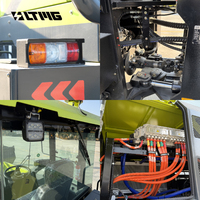 LTMG 2026 حفارة لودر جديدة كليًا 4x4 كهربائية ذات عجلات مع حفار خلفي مدمج