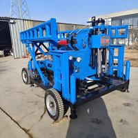 Pompe de forage de puits d'eau à moteur diesel pour exploration géologique verticale de 360 m de profondeur, vente directe d'usine QIYUN