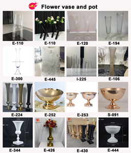LEDA Wedding Centerpieces <b>Table</b> Decorations Gold Metal Indoor Outdoor <b>Tall</b> Flower Stand - Product Image 5