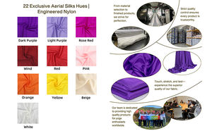 Hamaca de Yoga Antigravedad de Tela de Seda de Nailon de 12 Metros para Ejercicio - Product Image 4