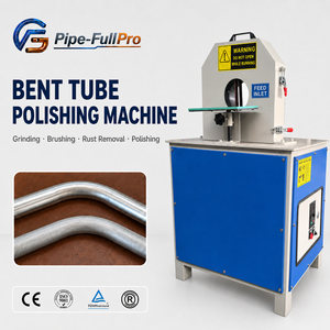 Machine de polissage de tubes courbés, machine de ponçage et de polissage de tubes en acier, machine de décapage de rouille et de brossage pour tubes courbés, tubes ronds et carrés, 380V - Product Image 1