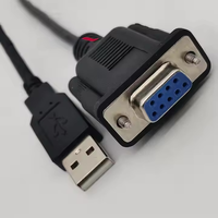 Directo de fábrica USB DB9 RS485 convertidor FTDI Chip impermeable PVC chaqueta trenza personalizado OEM ordenador adaptador serie (cámara CE/FCC