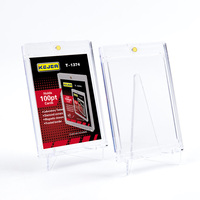 Porte-cartes magnétique 100PT, en plastique rigide, avec chargement par le haut, étui magnétique en plastique rigide pour cartes de jeu de baseball à collectionner