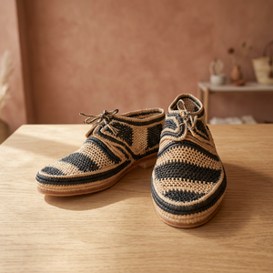 Handmade Raffia Flat Loafers With Tassel Round Toe Breathable Summer Women Slippers Solid Color Fashion Casual Shoes - Product Image 2