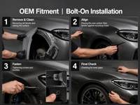Garde-boue en fibre de carbone résistant aux UV avec conception légère et haute résistance pour camion tout-terrain avec système de montage rapide