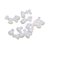 Manchons de protection en caoutchouc pour câbles, vente en gros usine, embouts creux en silicone blanc laiteux souple, bobines de protection de câbles en forme de T