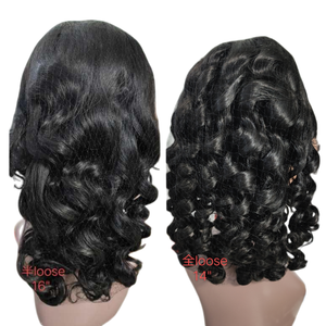 Le buone risposte Bob onda allentata del virgin <span class=keywords><strong>Parrucche</strong></span> dei capelli umani anteriore del merletto parrucca di Modo taglio di capelli Brasiliani del virgin parrucca di capelli umani - Product Image 3