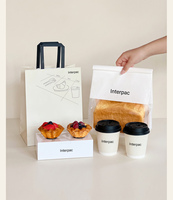 Sacs à pain classiques avec fenêtre transparente, emballage alimentaire de qualité boulangerie, tailles et couleurs personnalisables numériquement pour pain de mie, vente en gros pour cafés