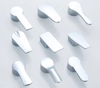 Pièces de rechange en gros pour poignées de robinet modernes en zinc chromé, pour mitigeurs de cuisine et de salle de bain, leviers de 35 mm et 40 mm