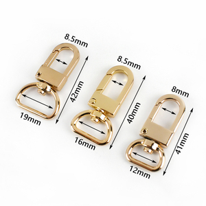 Accessoires de quincaillerie <span class=keywords><strong>pour</strong></span> <span class=keywords><strong>sac</strong></span> <span class=keywords><strong>à</strong></span> <span class=keywords><strong>main</strong></span> Deepeel F3-33 12/16/19 mm <span class=keywords><strong>pour</strong></span> sangles de <span class=keywords><strong>sac</strong></span>, fermoirs, boucles pivotantes, crochets - Product Image 2