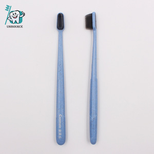 Brosse à dents manuelle Commale biodégradable en paille de blé, petite tête, pour adulte, écologique, tête de brosse nano - Product Image 2