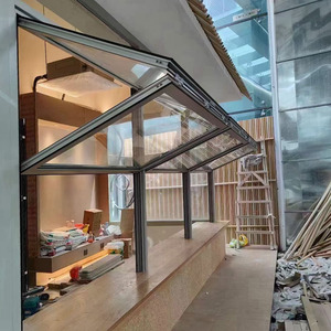 Fenêtre pliante vitrage de terrasse insonorisé fenêtres en aluminium pliant balcon grande fenêtre vitrée - Product Image 1